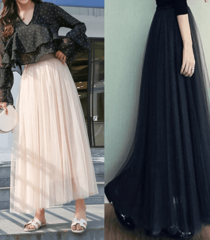 Evadne – Ankle-Length Skirt with High Waist