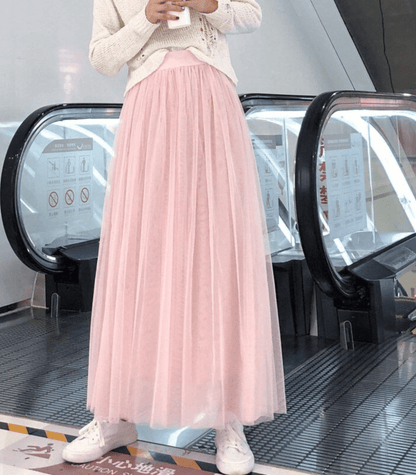 Evadne – Ankle-Length Skirt with High Waist