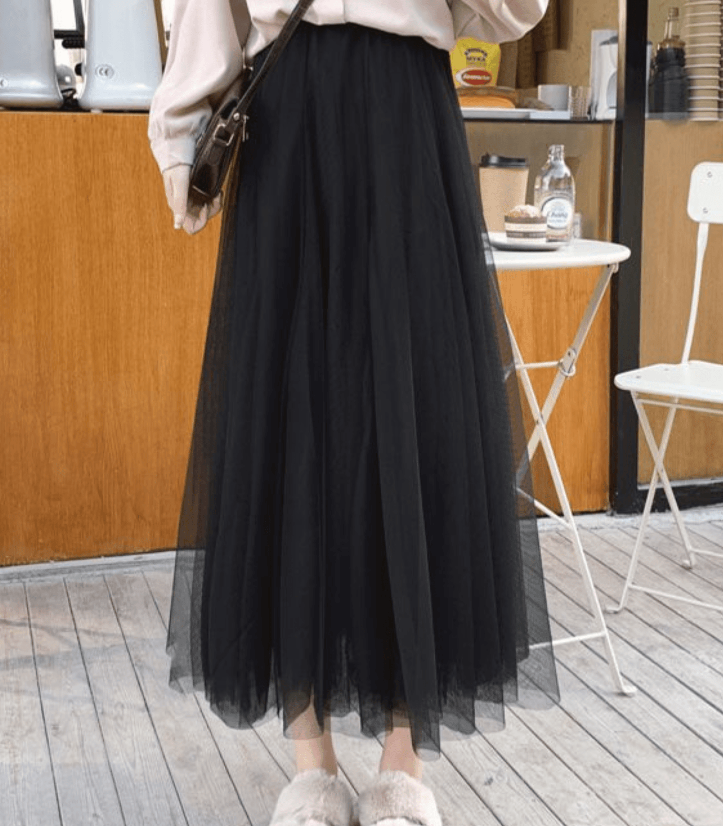 Evadne – Ankle-Length Skirt with High Waist