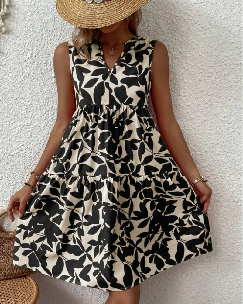Chic Summer Sundress for Women with Floral Print - BritishElegance
