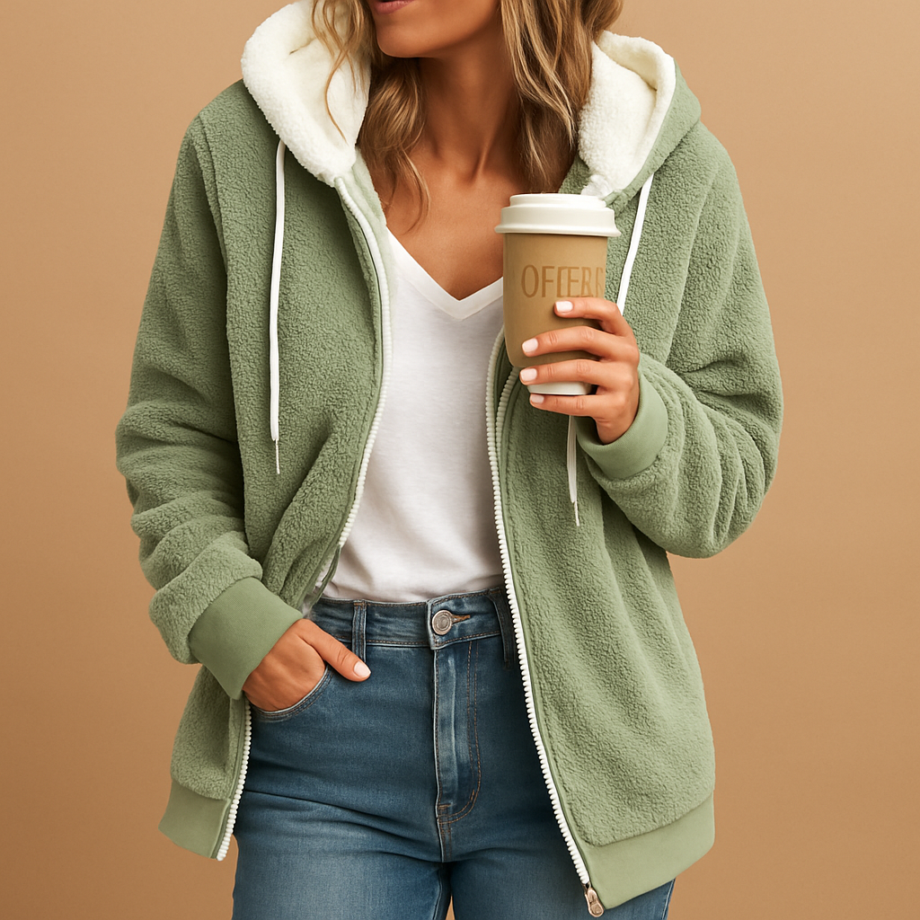 Soft Fleece Hooded Jacket – Warm and Cozy Daily Wear