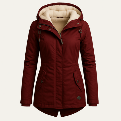 Women’s Sherpa Lined Hooded Parka Jacket