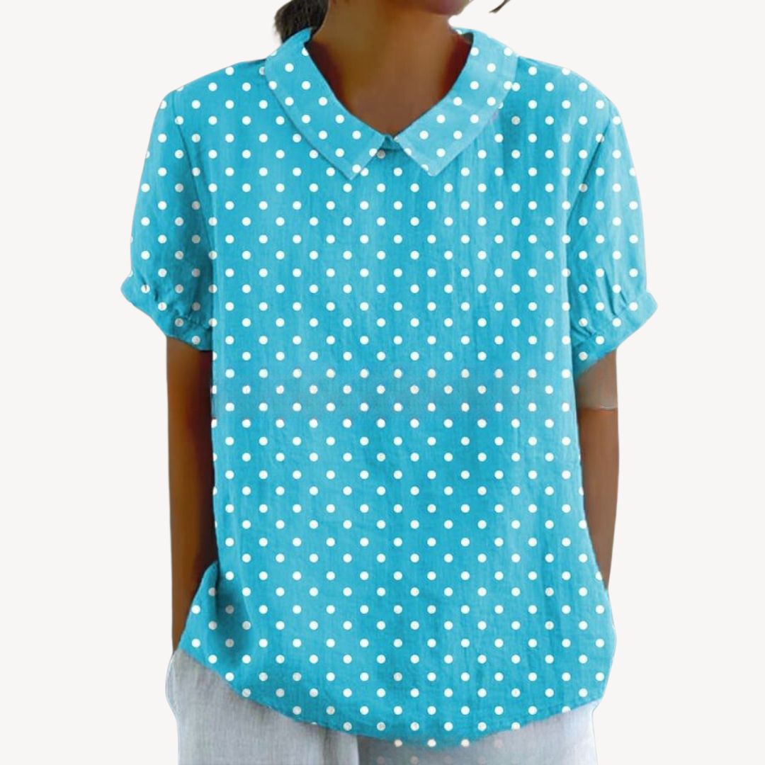 Floral Print Button-Up Shirt Women