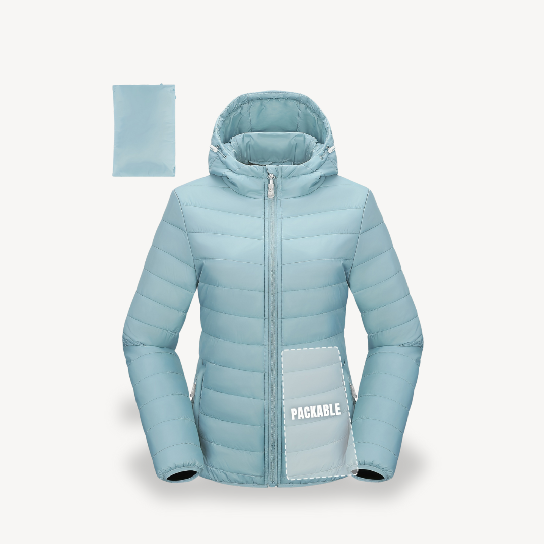 Women’s Packable Puffer Jacket with Hood