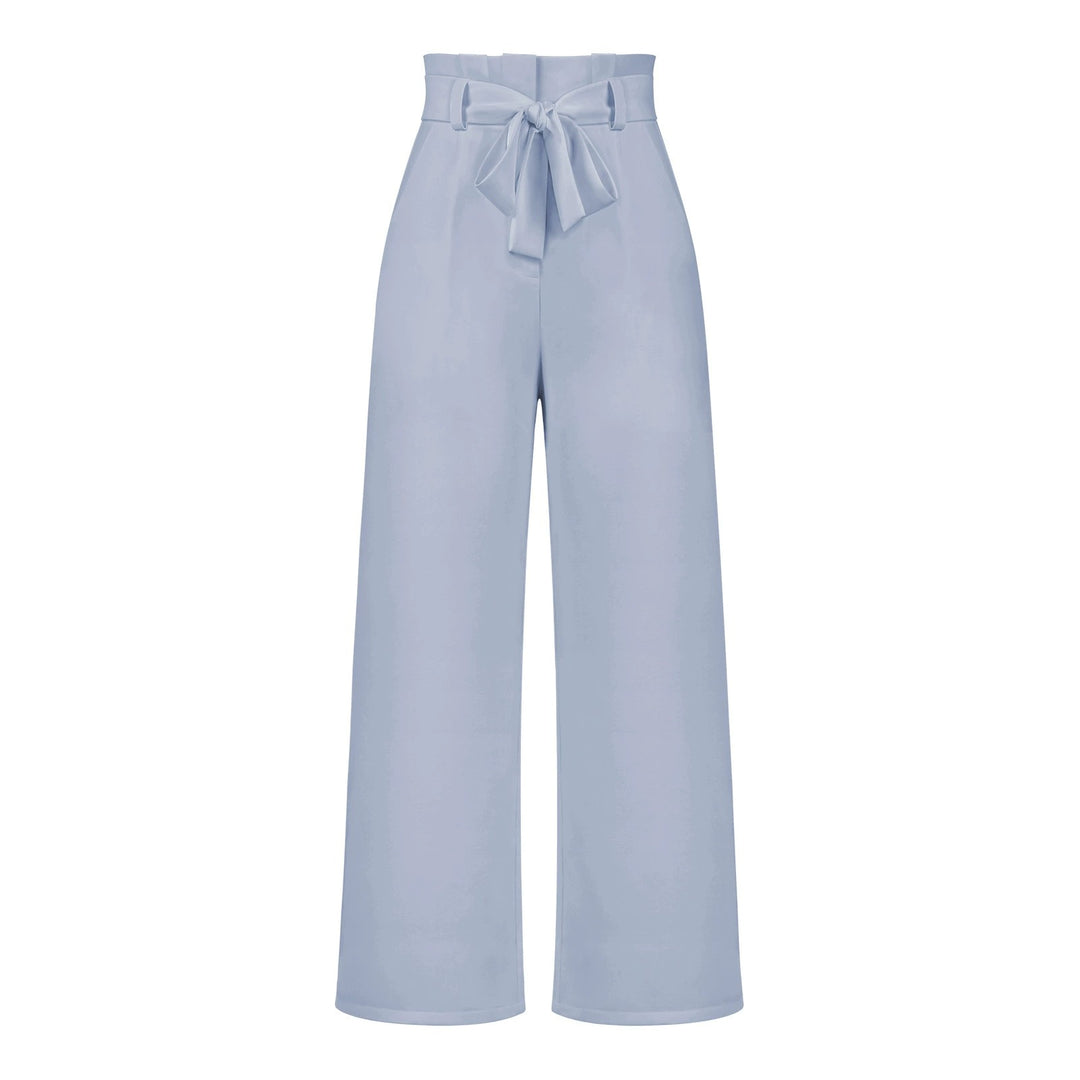 Tie Waist High-Waisted Trousers for women