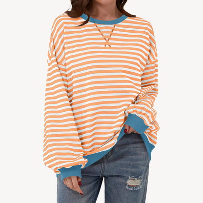 Women's Striped Long Sleeve Top