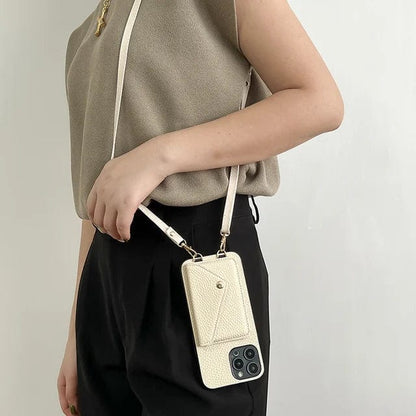 Leather Crossbody Phone Case - Urban Chic
