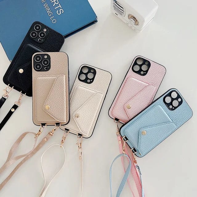 Leather Crossbody Phone Case - Urban Chic