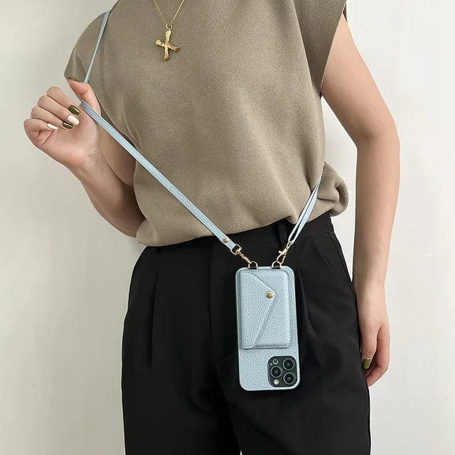 Leather Crossbody Phone Case - Urban Chic