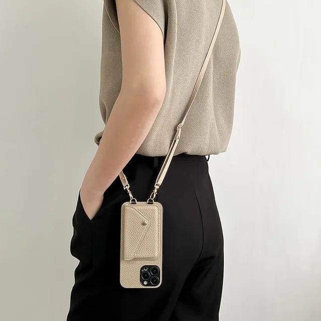 Leather Crossbody Phone Case - Urban Chic
