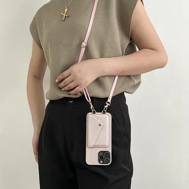 Leather Crossbody Phone Case - Urban Chic