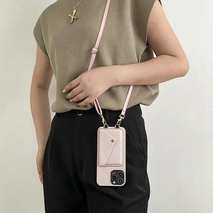 Leather Crossbody Phone Case - Urban Chic