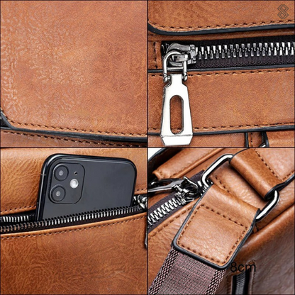 Leather Shoulder Bag - EleganceLuxe