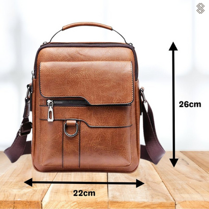 Leather Shoulder Bag - EleganceLuxe