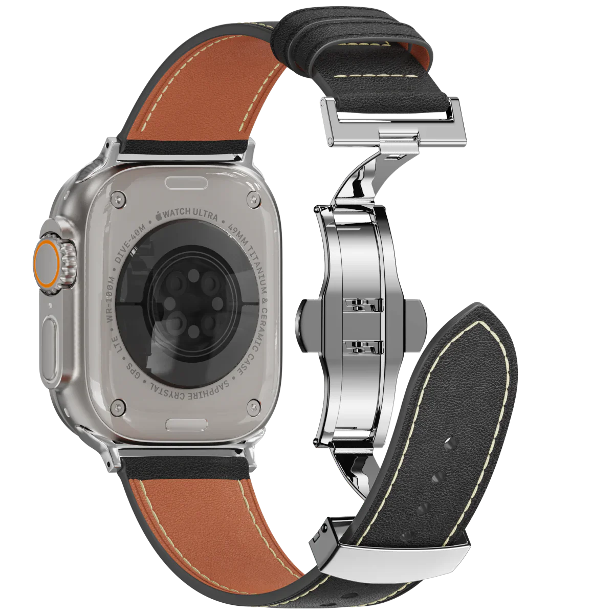 Stylish Leather Apple Watch Strap Band - BritishElegance