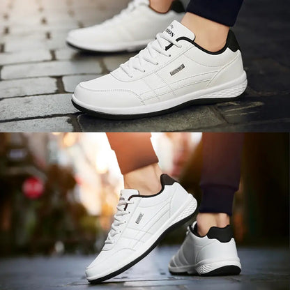 Stunahome | Men’s Orthopedic Leather Sneakers – Supportive, Breathable & Durable