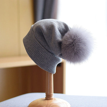 Isla Ribbed Pom-Pom Beanie | Close Fit Beanie