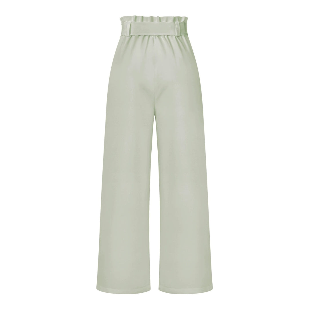 Tie Waist High-Waisted Trousers for women