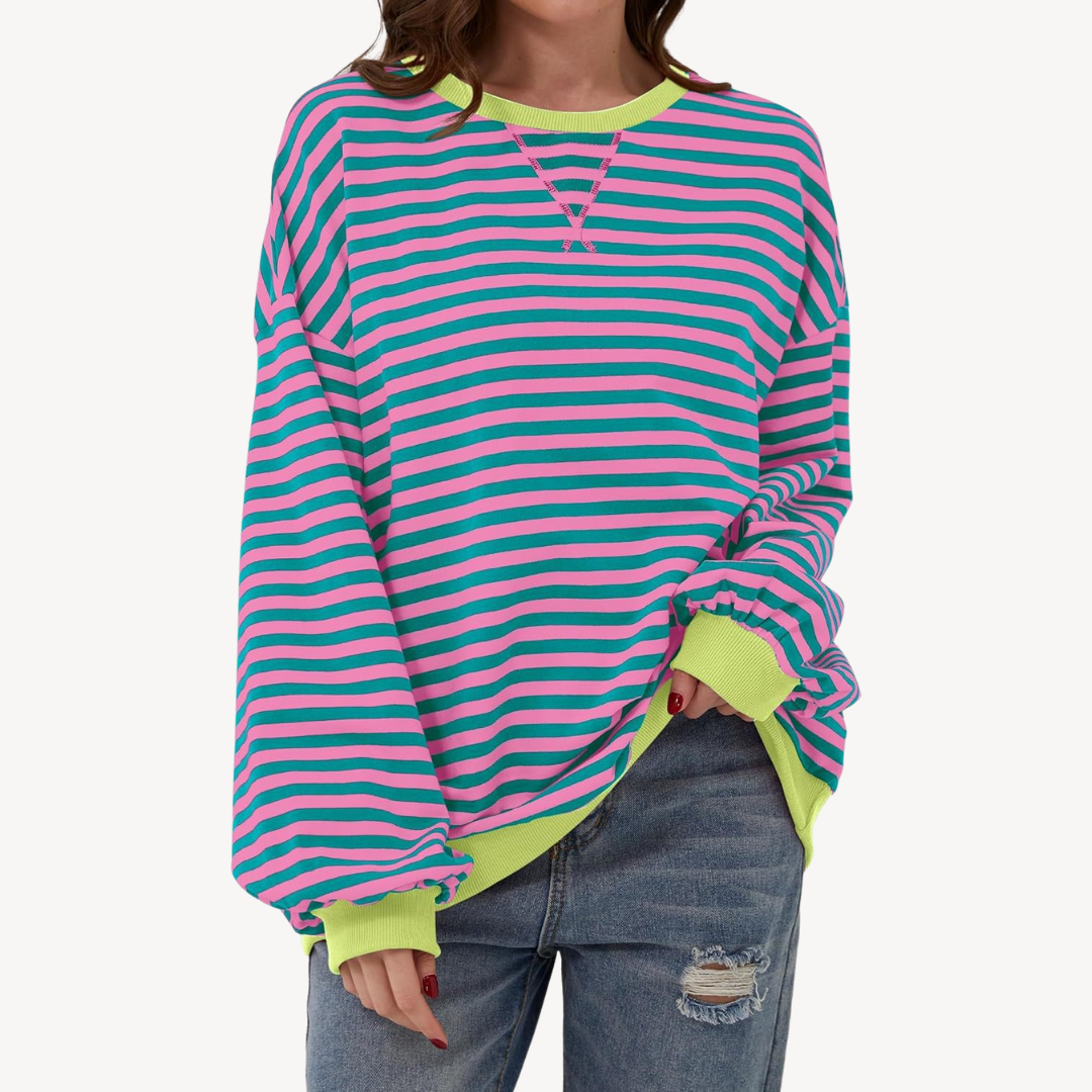 Women's Striped Long Sleeve Top