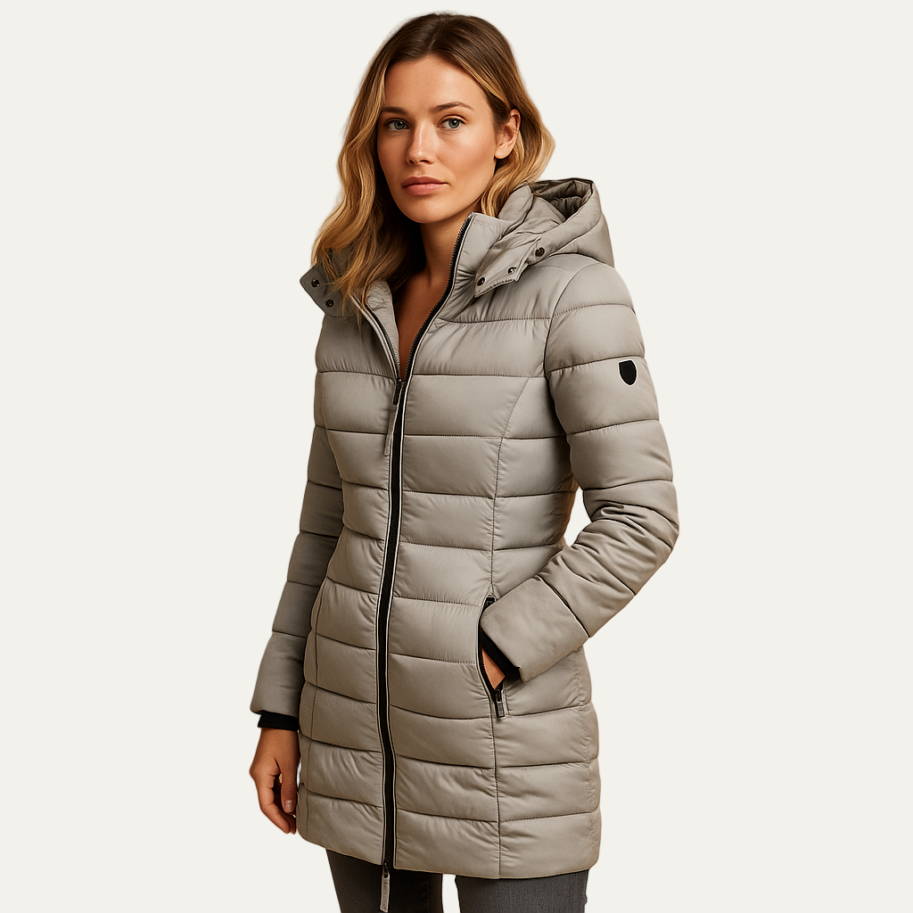 Women’s Mid Length Quilted Puffer Coat