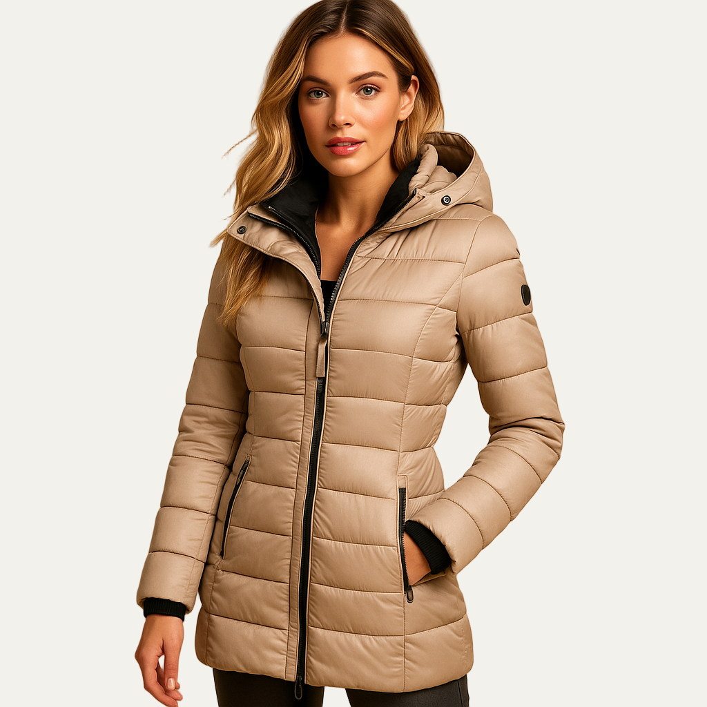 Women’s Mid Length Quilted Puffer Coat
