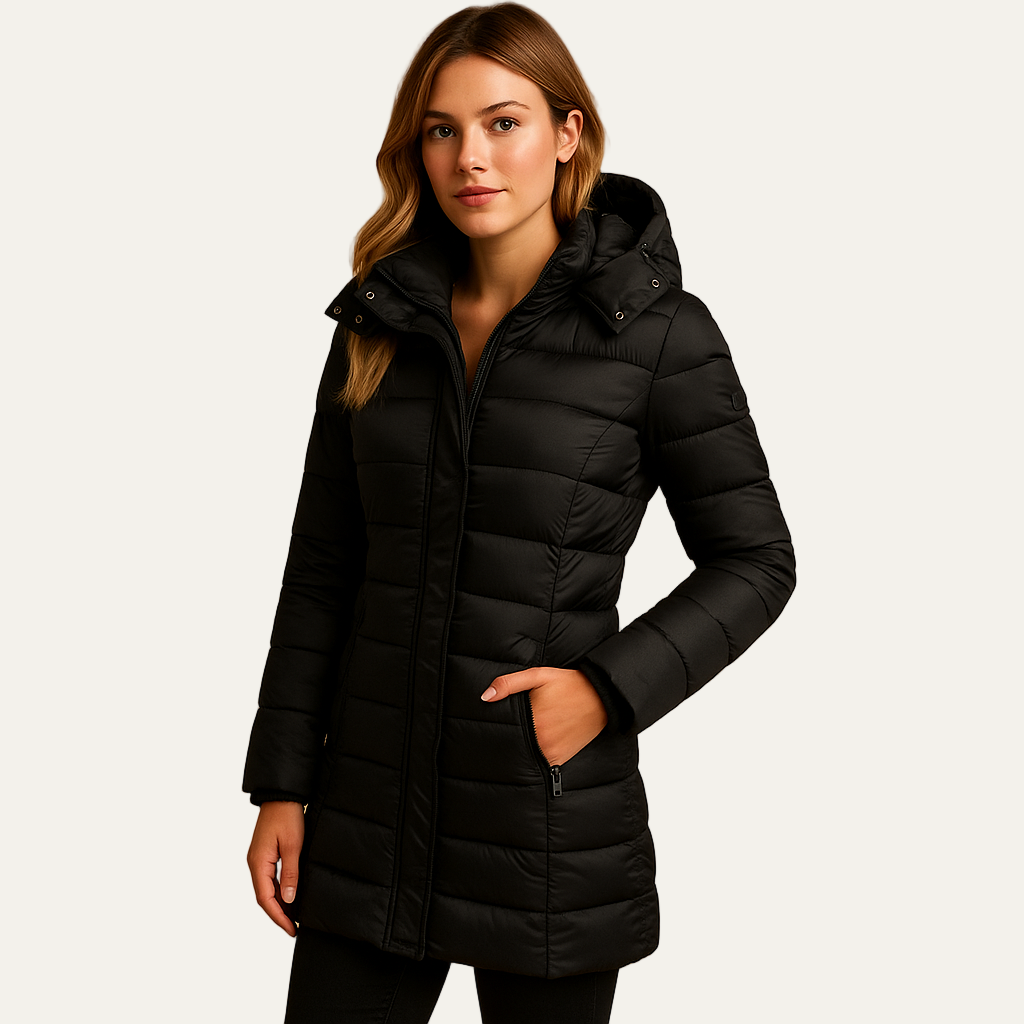 Women’s Mid Length Quilted Puffer Coat