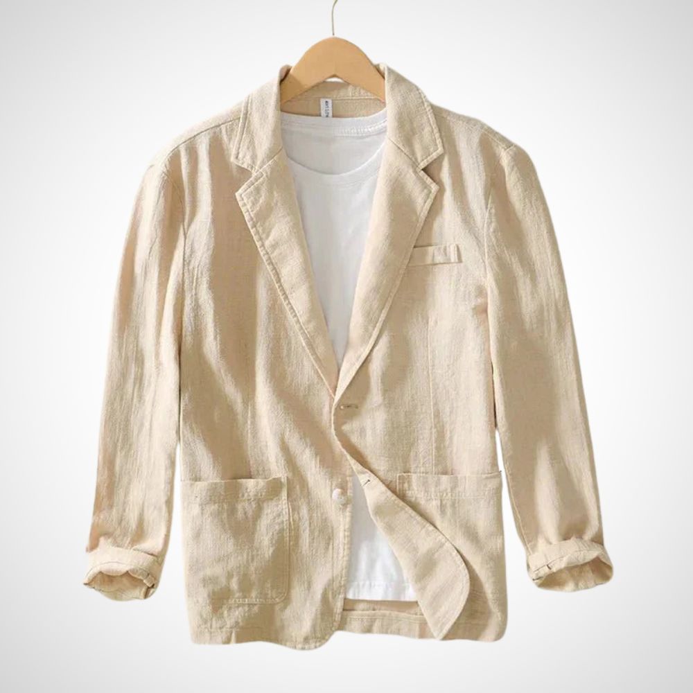 Light men's linen blazer made from a cotton blend – Julian