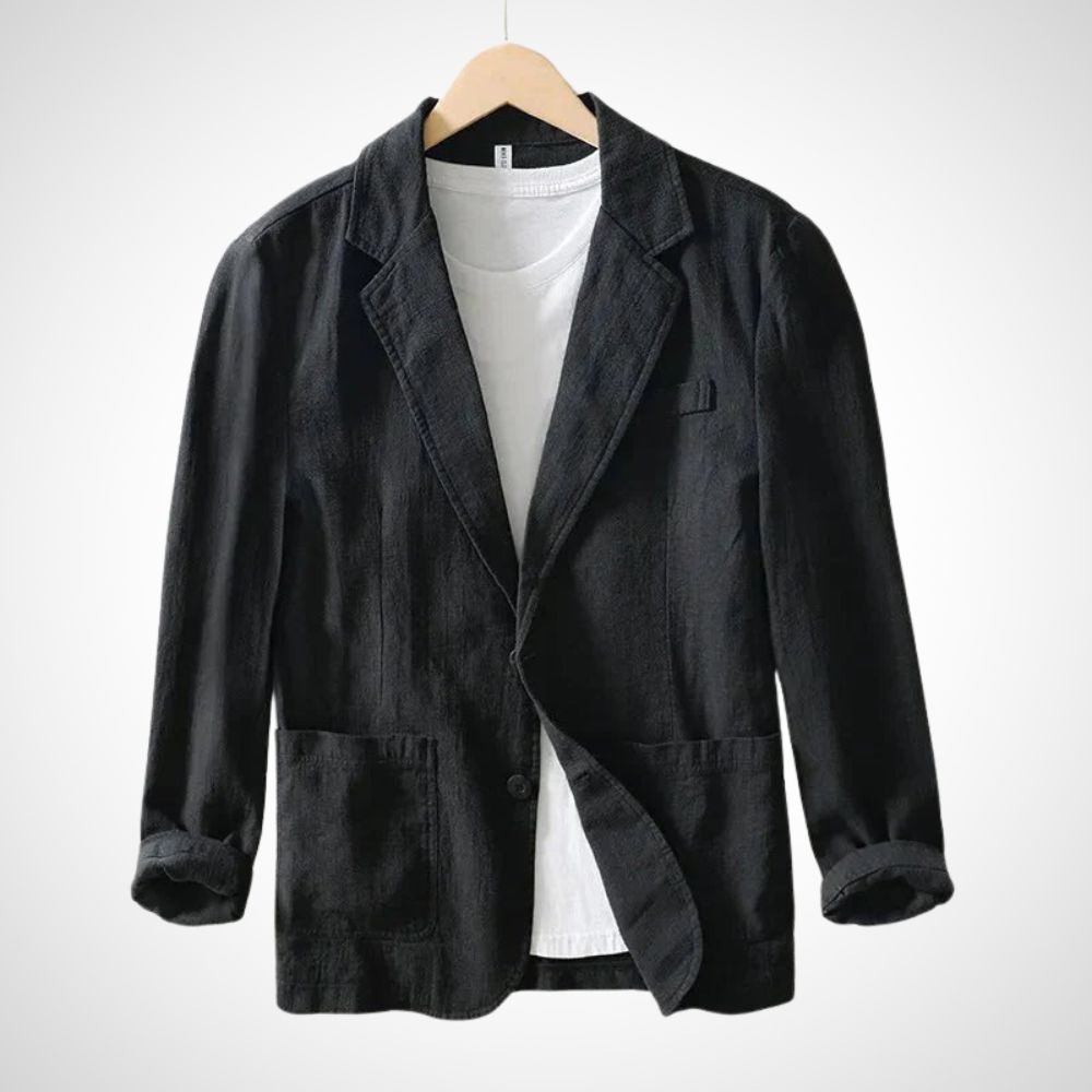 Light men's linen blazer made from a cotton blend – Julian