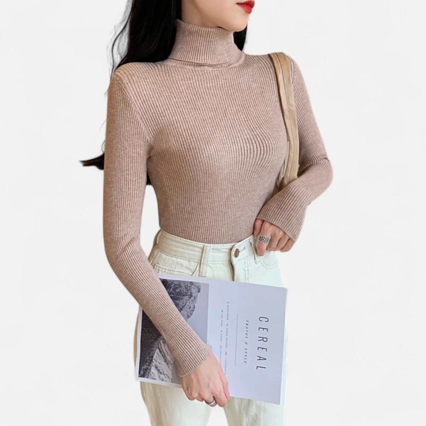 Cassy | Women’s Turtleneck Sweater | Knitted