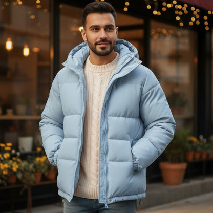 Lightweight Hooded Puffer Jacket