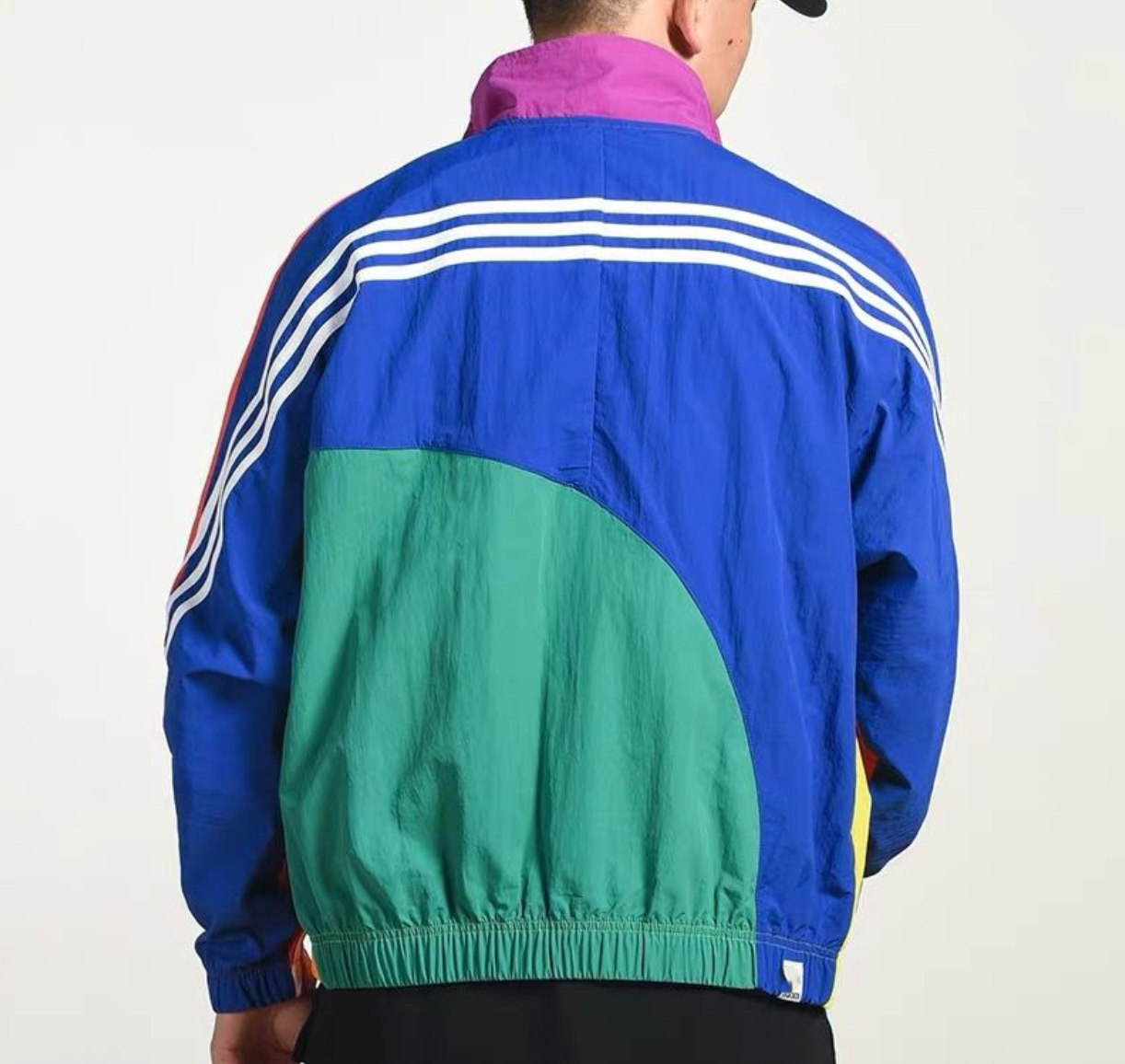 Men’s Faux Fur Lined Color Block Winter Parka