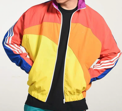Men’s Faux Fur Lined Color Block Winter Parka