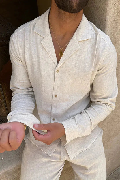 Calvin - Linen men's set