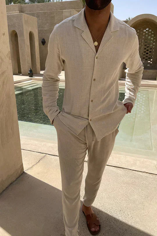 Men's linen suit