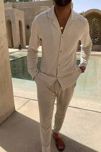 Calvin - Linen men's set