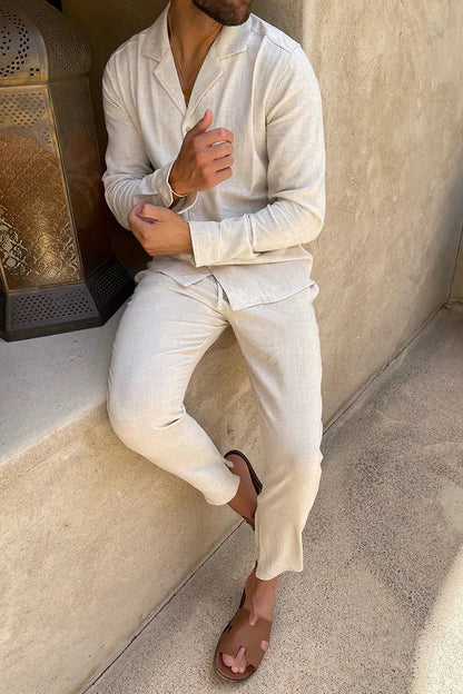 Calvin - Linen men's set