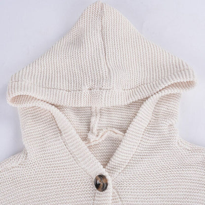 Cardigan with hood for women