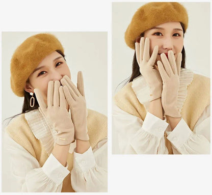 Lotte | Classic and versatile suede gloves