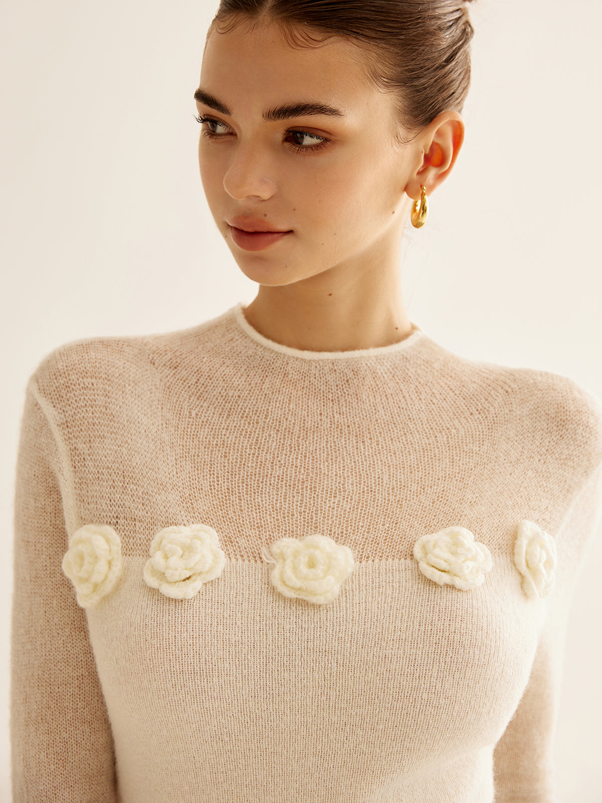 Lovely Women's White Sweater – Sophia