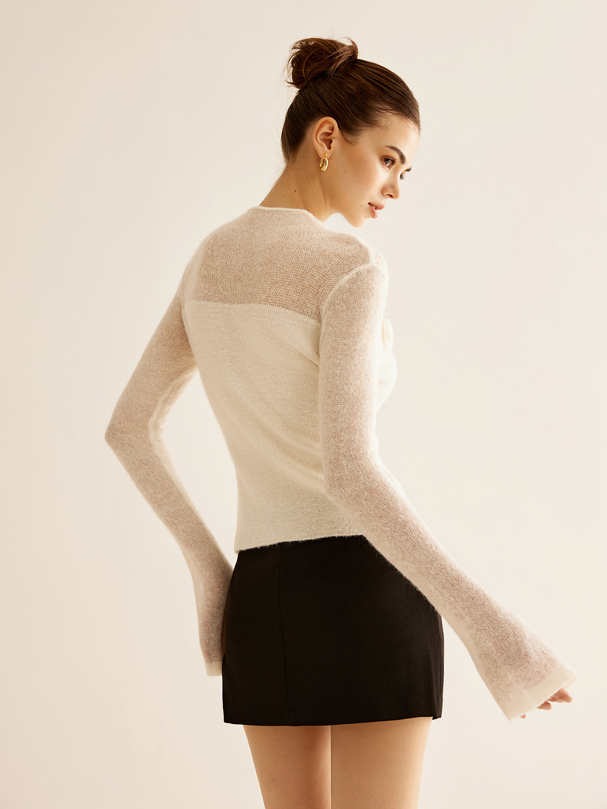 Lovely Women's White Sweater – Sophia