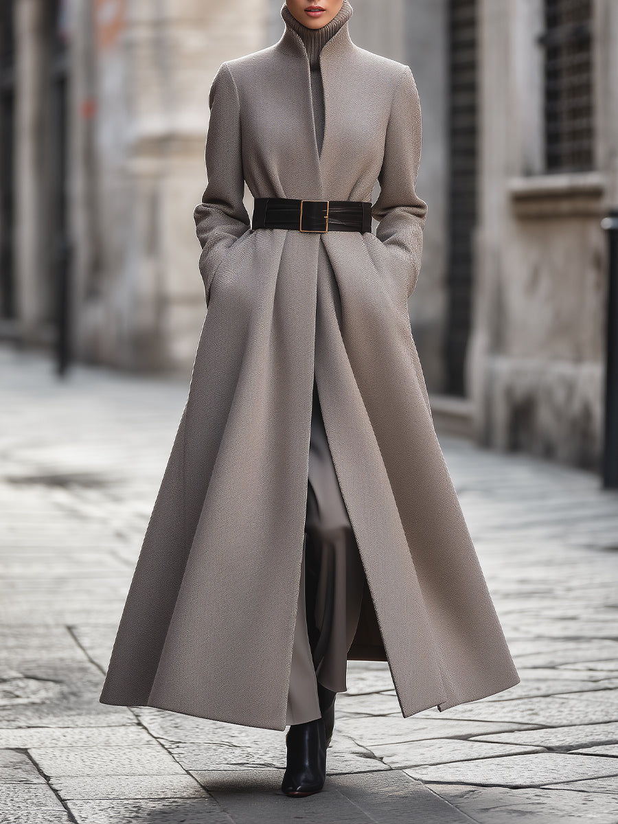 Women's Fitted Waist Trench Coat - BritishElegance