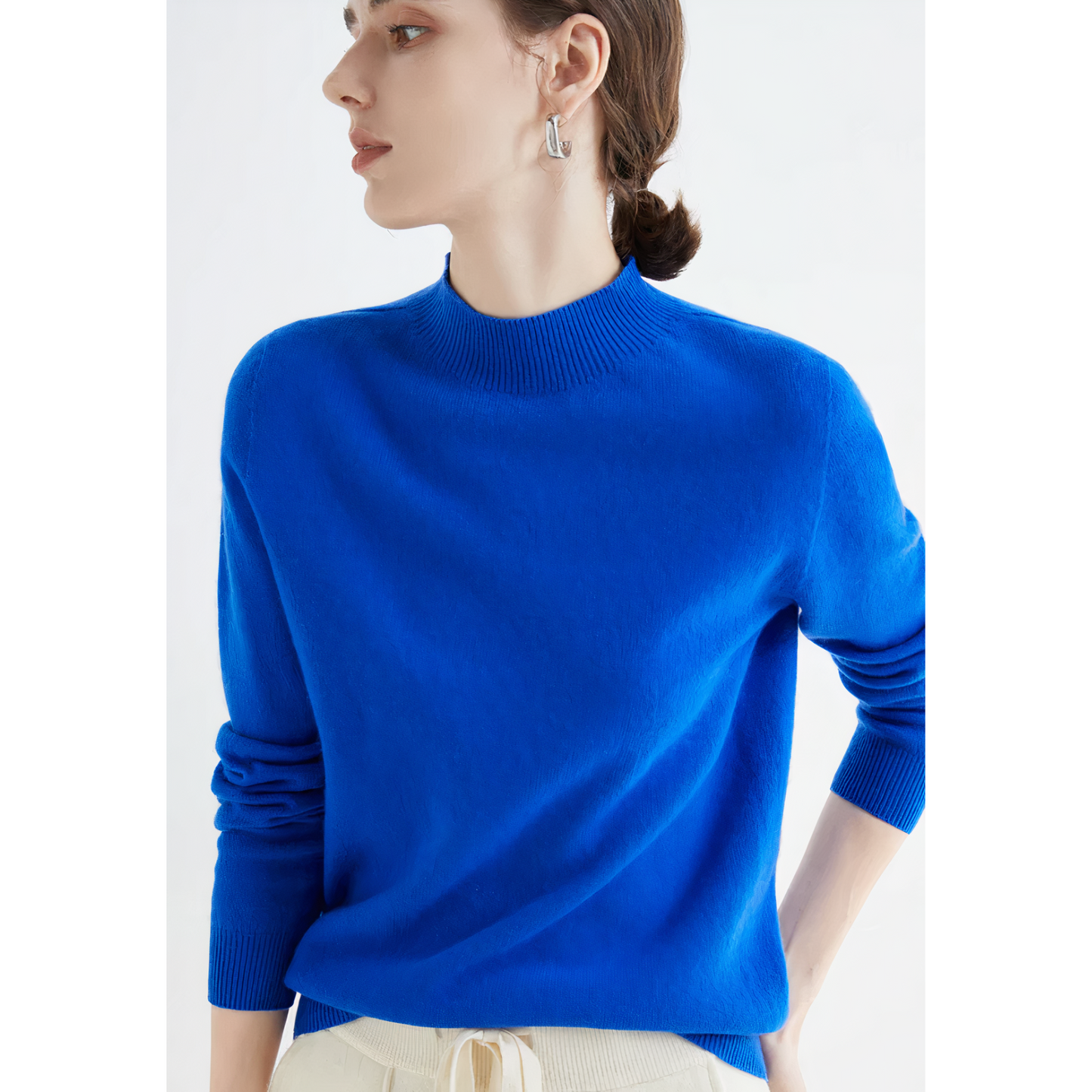 Luxury Knitted Cashmere Jumper for Women - Evelina