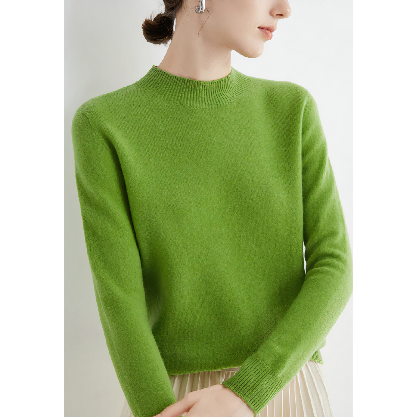 Luxury Knitted Cashmere Jumper for Women - Evelina