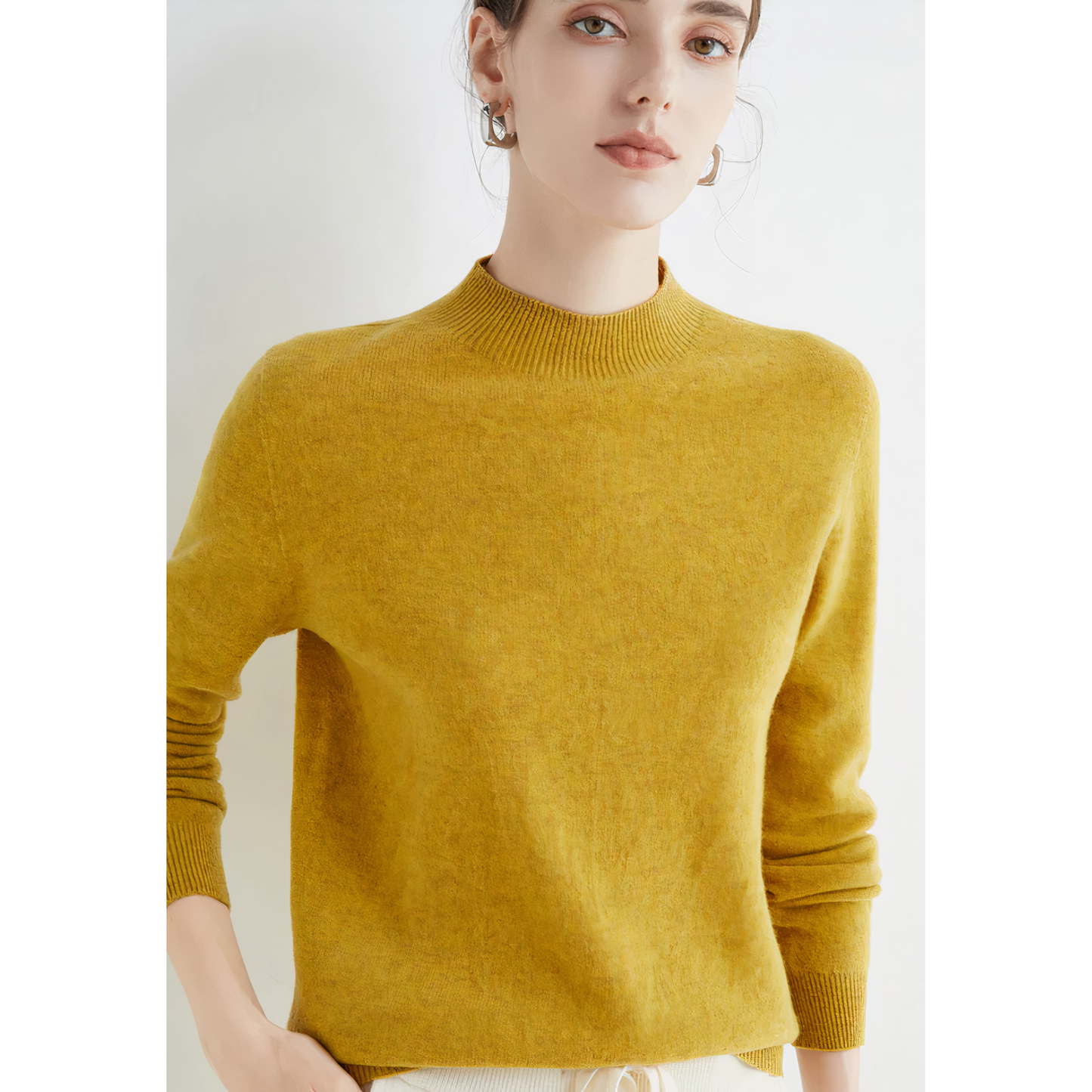 Luxury Knitted Cashmere Jumper for Women - Evelina