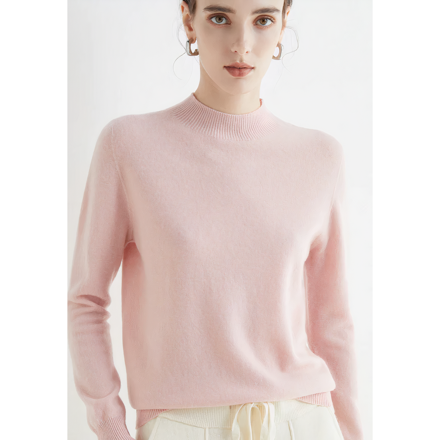 Luxury Knitted Cashmere Jumper for Women - Evelina