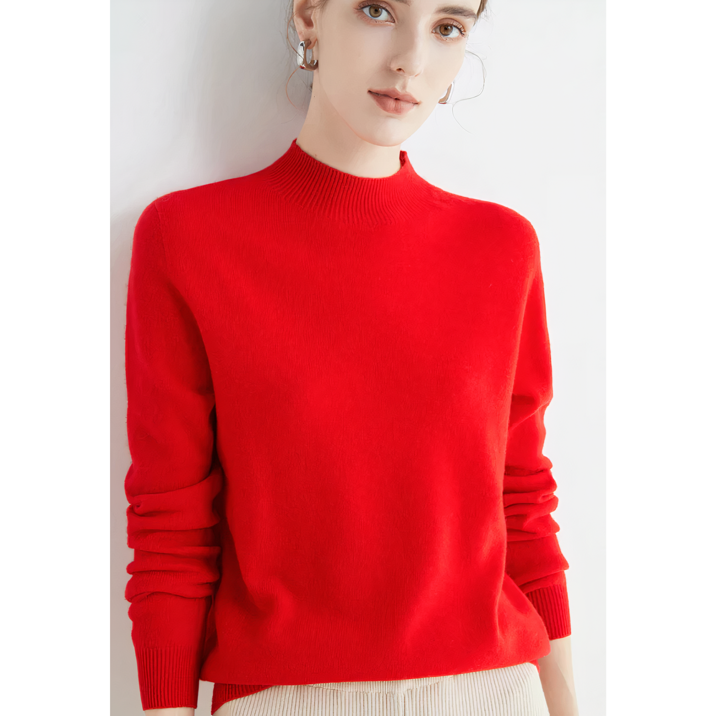 Luxury Knitted Cashmere Jumper for Women - Evelina