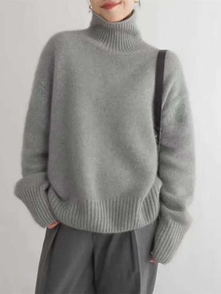 Luxury Women's Turtleneck - Elara