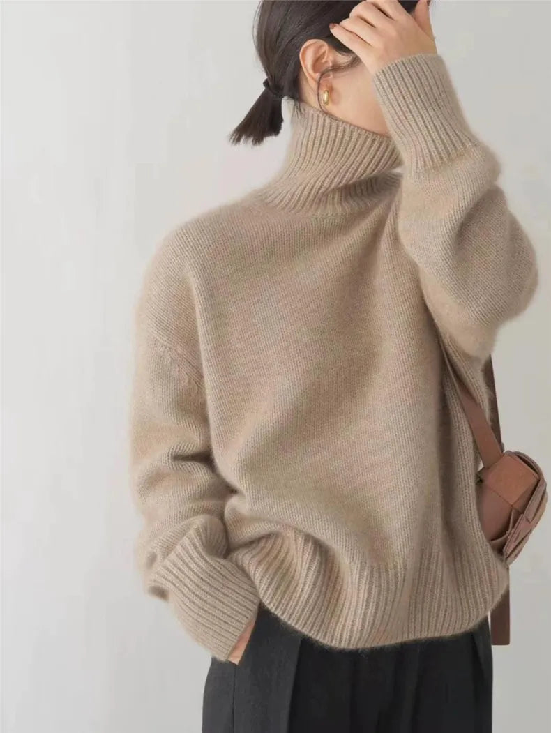 Luxury Women's Turtleneck - Elara