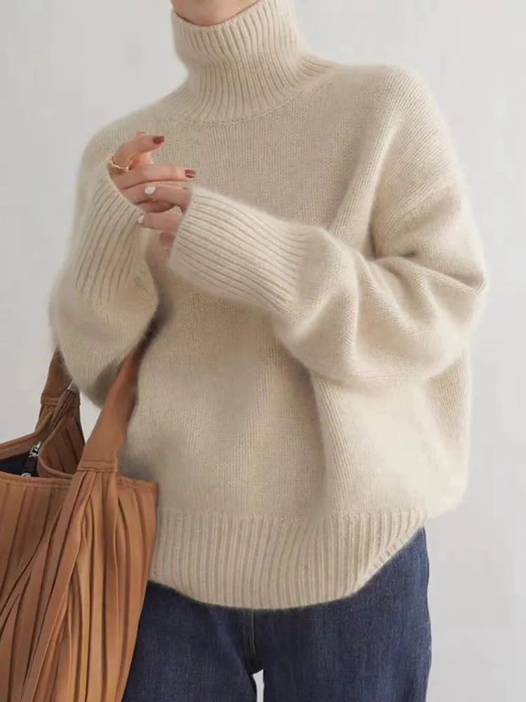 Luxury Women's Turtleneck - Elara