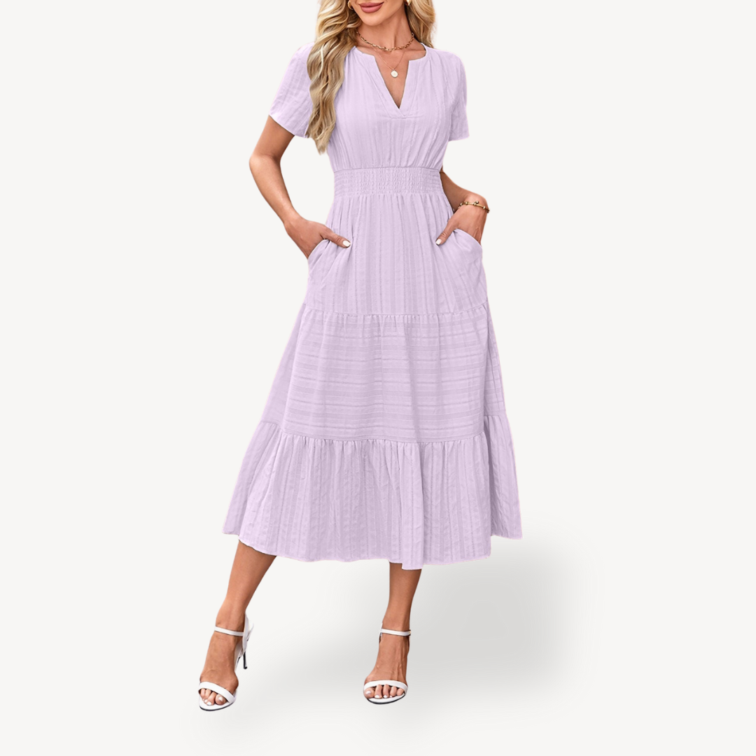 Tiered Midi Dress for Women